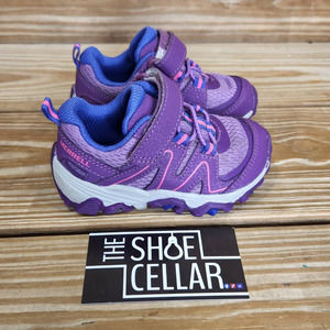 Merrell Girls Trail Quest Jr. Sneaker Athletic Leather Purple Hiking Lace 5W
